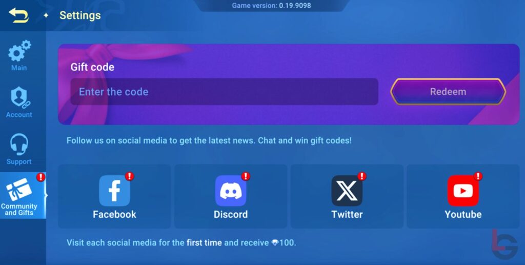 how to redeem codes in league of masters