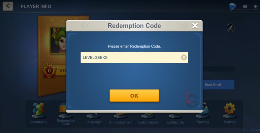 how to redeem idle war codes