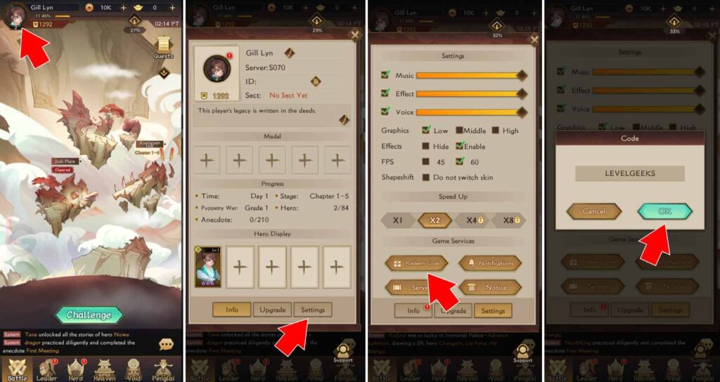 how to redeem ultimate myth codes
