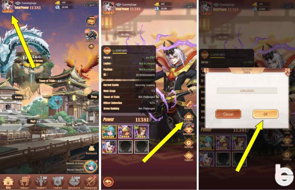 how to redeem x samkok codes