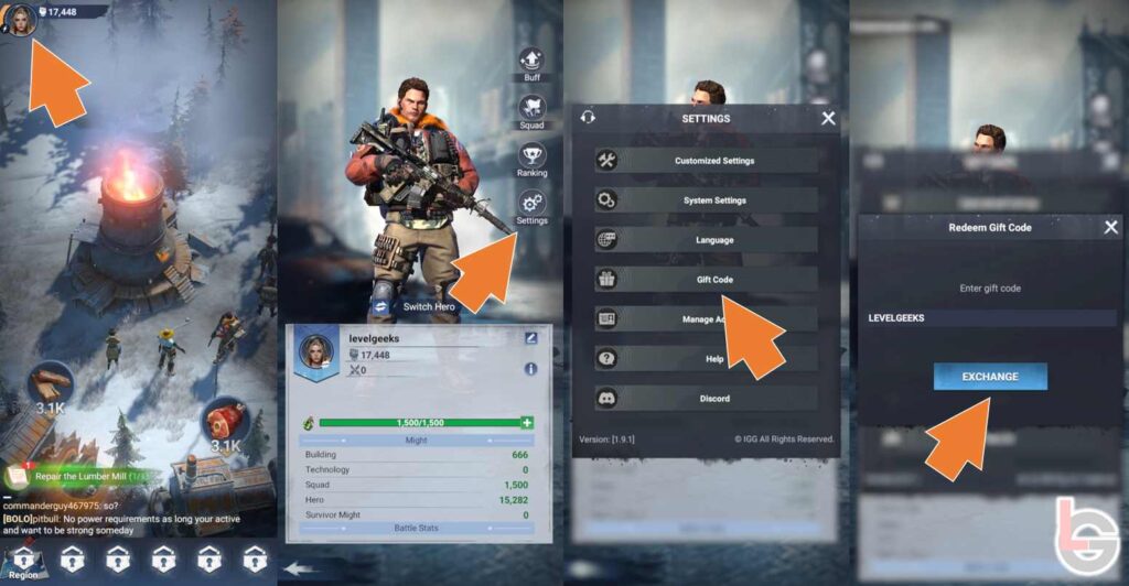 how to redeem frozen war promo codes