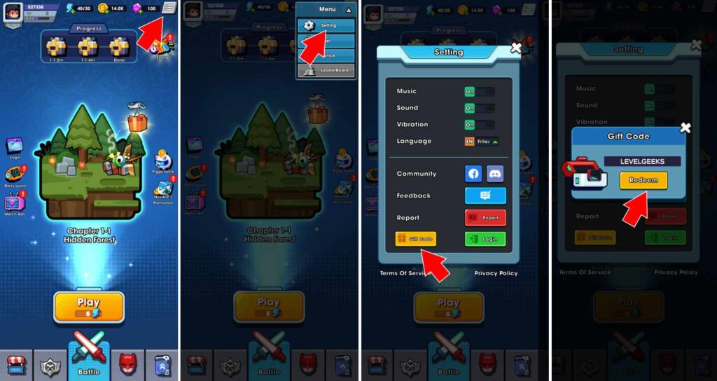 how to redeem hero survival io codes