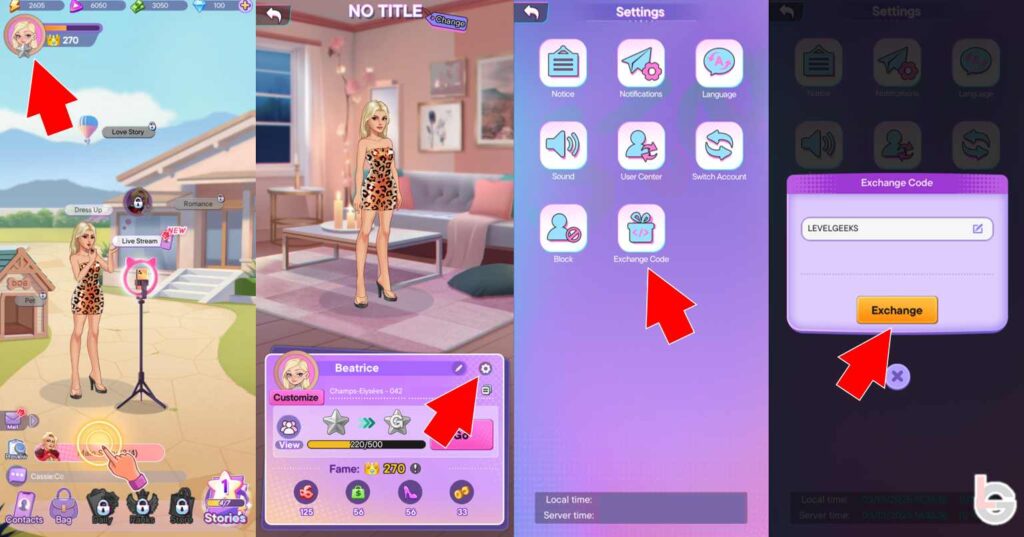 how to redeem codes in influencer story 