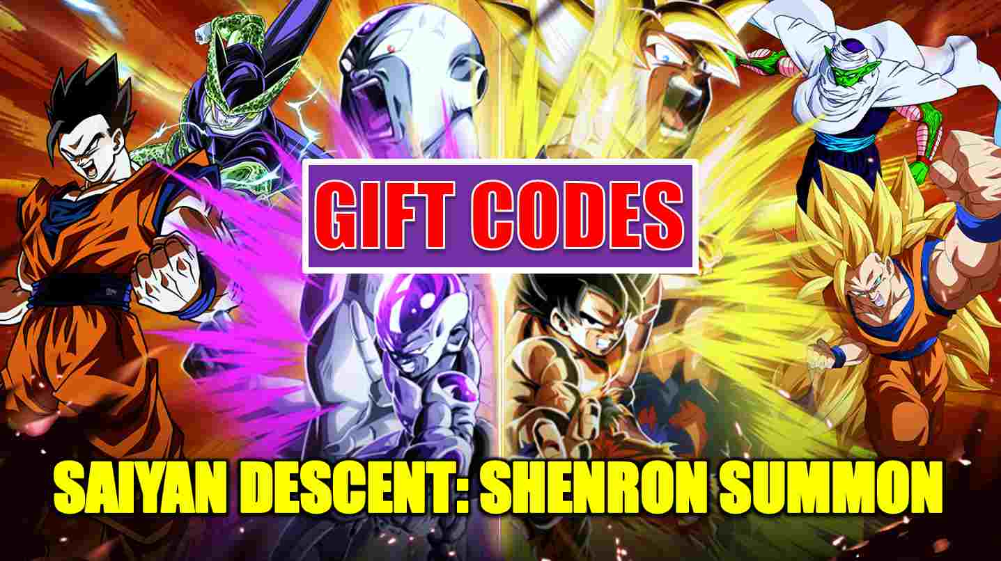 Saiyan Descent Shenron Summon Codes