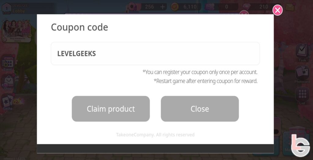 how to use coupon codes in blackpink the game