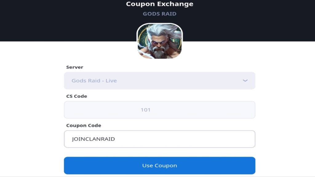 how to redeem gods raid codes