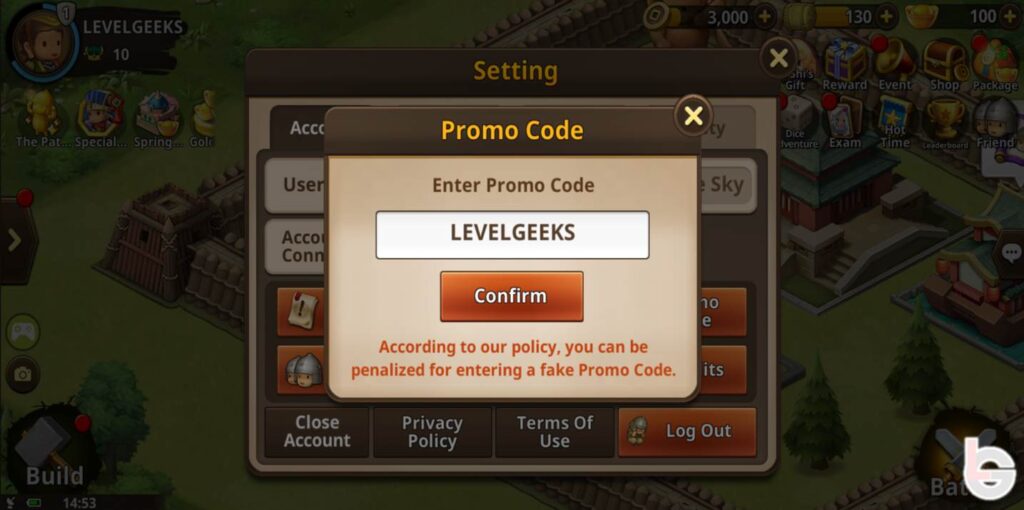 how to redeem codes in kingdom story