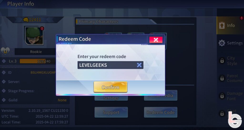 how to redeem one punch man road to hero 2.0 codes