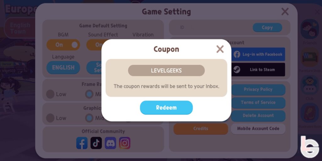 how to redeem codes in play together