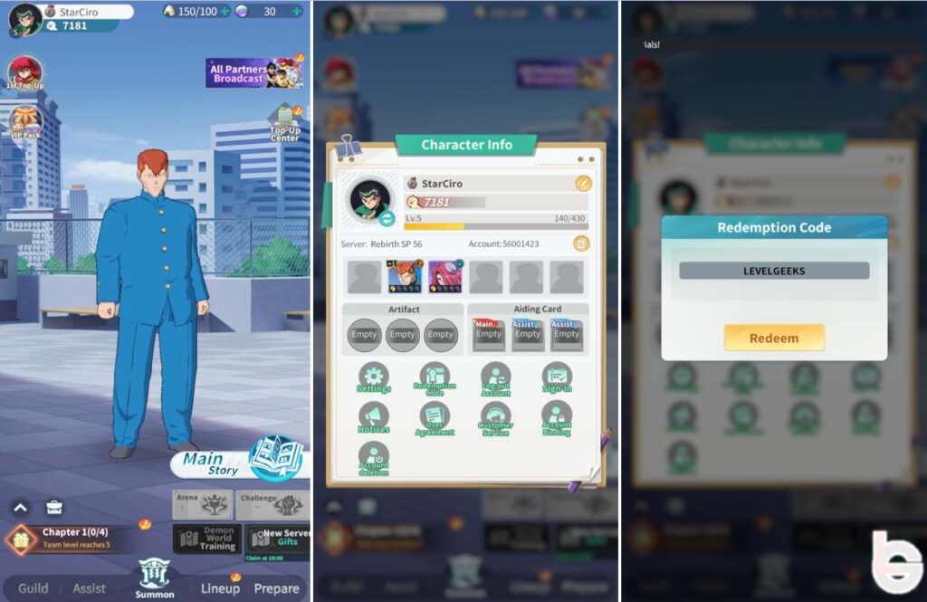 how to redeem yu yu hakusho slugfest codes